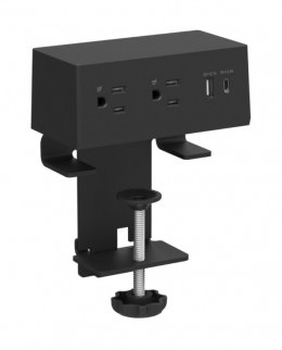 Desk Clamped Power Hub with Ten Foot Cord - Dalta