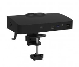 Dual Monitor Arm Base with Power Supply - Centre