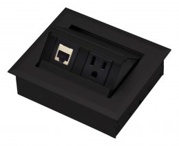 Pop-Up Power and Data Module - Hide-A-Dock