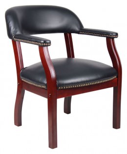 Wood Frame Guest Chair - 