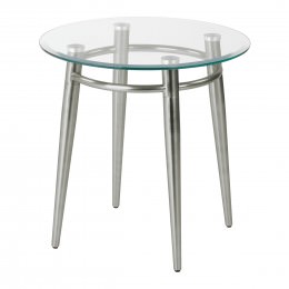 Round Glass Top Table - Brooklyn