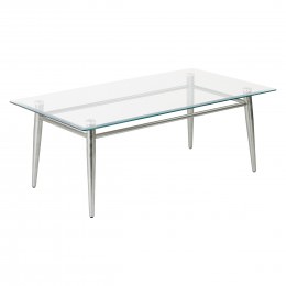 Rectangular Glass Top Table - Brooklyn