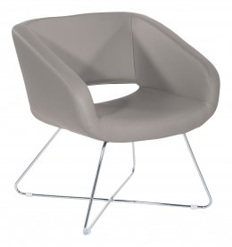 Lounge Chair with Chrome Base - Work Smart