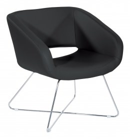 Accent Chair with Chrome Base