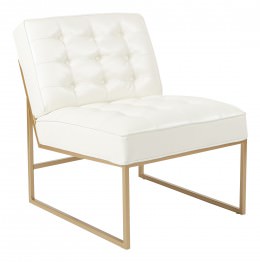 Anthony Accent Chair with Gold Finish - Wall Street