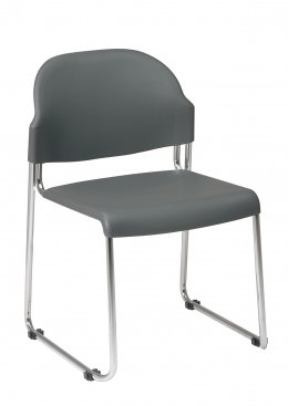 Stacking Plastic Chair - Set of 2 - Work Smart