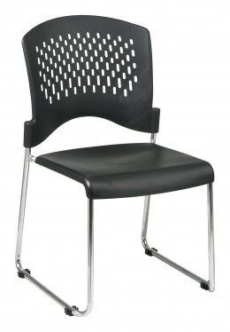 Stacking Plastic Chair - Set of 30 with Dolly - Work Smart