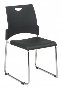 Stacking Plastic Chair - Set of 2 - Work Smart