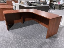 Cherry L Shaped Desk Shell