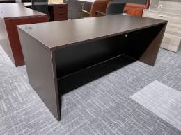 Espresso Rectangular Desk Shell