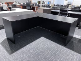 Espresso L Shaped Desk Shell