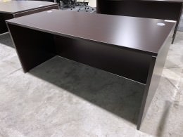 Espresso Rectangular Desk Shell