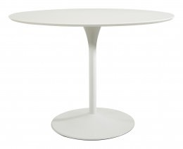 Modern Table with Metal Pedestal - Work Smart