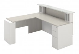 L Shaped Reception Desk - M