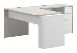 L Shaped Desk with Storage - M