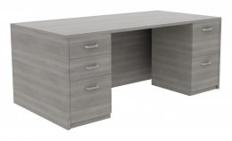 Rectangular Double Pedestal Desk