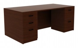 Rectangular Double Pedestal Desk