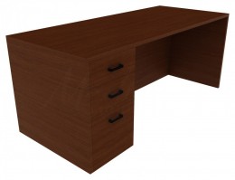 Writing Desk with Drawers - Amber