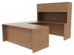 Computer Desk with Hutch
