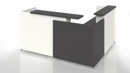 L Shaped Reception Desk - Quad Series