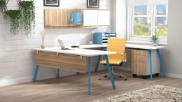 Modern U Shaped Desk with Storage - Gravity
