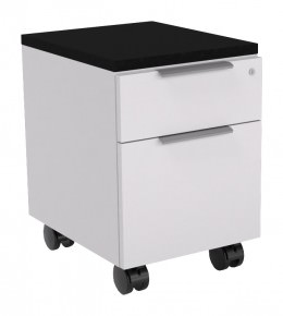 2 Drawer Mobile Pedestal with Fabric Cushion Top - Apex