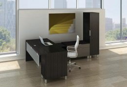 L Shaped Desk with Storage - Apex