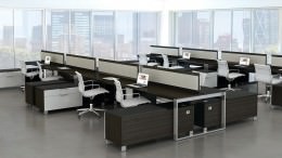 8 Person Workstation with Storage and Power - Apex