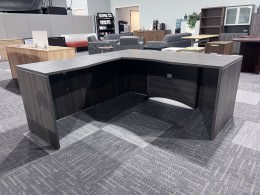 Grey L-Shaped Desk