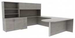 Desk and Bookcase Set - Amber