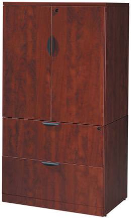 2 Drawer Lateral File Cabinet  with Upper Storage Cabinet