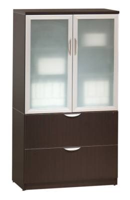 Lateral Filing with Upper Storage Cabinet
