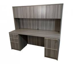 Computer Desk with Drawers and Hutch - Express Laminate Series