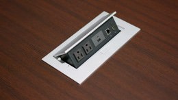 Pop Up Power Outlet and Data Connectivity Box - 