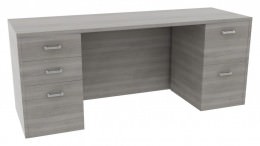 Office Credenza with File Drawers - Amber