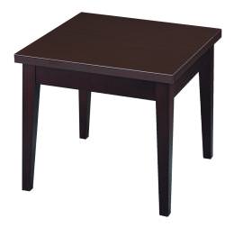 Laminate End Table with Solid Wood Base - PL Laminate Series
