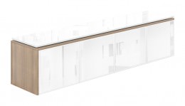 Wall Mounted Storage with Glass Doors - Potenza