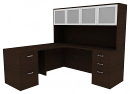 L Shaped Corner Desk with Storage