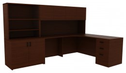 Desk Corner Unit - Amber