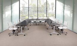 Flip Top Nesting & Folding Conference Meeting Tables - PL Laminate