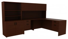 Desk Corner Unit - Amber