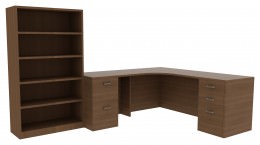 Desk with Bookcase