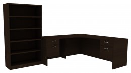 Desk with Bookcase