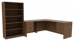 Desk with Bookcase
