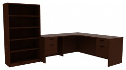 Desk with Bookcase