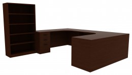 Desk with Bookcase