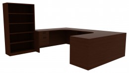 Bookcase Desk Combo