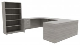 Bookcase Desk Combo