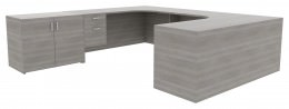 Desk with Storage Cabinet