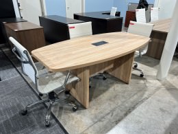 6 Foot Boat Shaped Conference Table